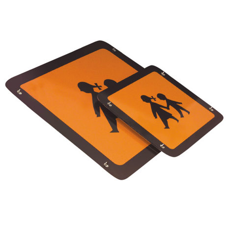 Schulbusschild aus Magnetfolie - 40x40 cm für sicheren Schultransport