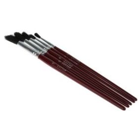 Cottam Ziegenhaar Lackierpinselset – Rund (Größen 2, 4, 6, 8, 10)