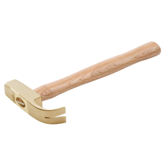 Funkenfreier Klauenhammer mit Hickorystiel - 400 g