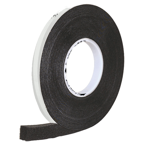 Beko KP-Band 100 Plus | Kompriband | 1/4" x 15 mm | 13 m Rolle | Schwarz | Trockenbau-Dichtungsband