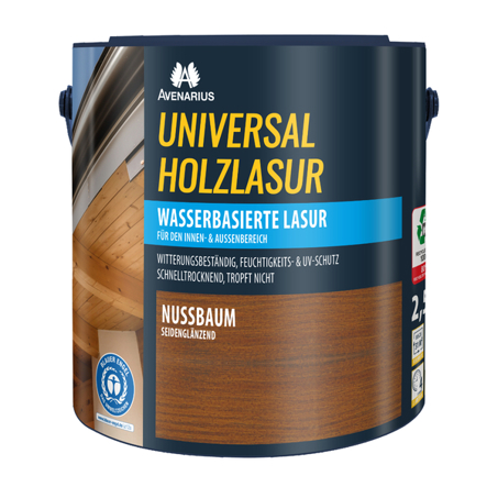 AVENARIUS Universal Holzlasur - Nussbaum - 2,5L