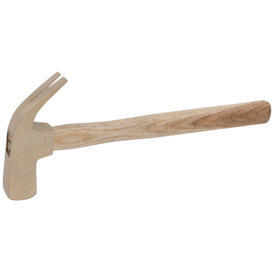 BRONZEplus Klauenhammer 600 g - Robuster Hammer mit Hickorystiel für präzise Arbeiten