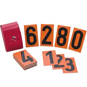 Edelstahl-Ziffernsatz für Gefahrgut Warntafeln - 70x120 mm